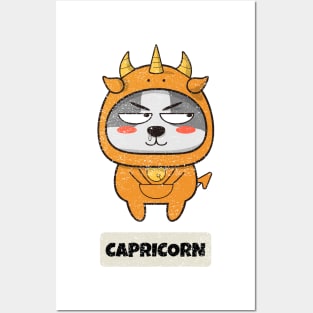 Funny Zodiac Baby Capricorn Posters and Art